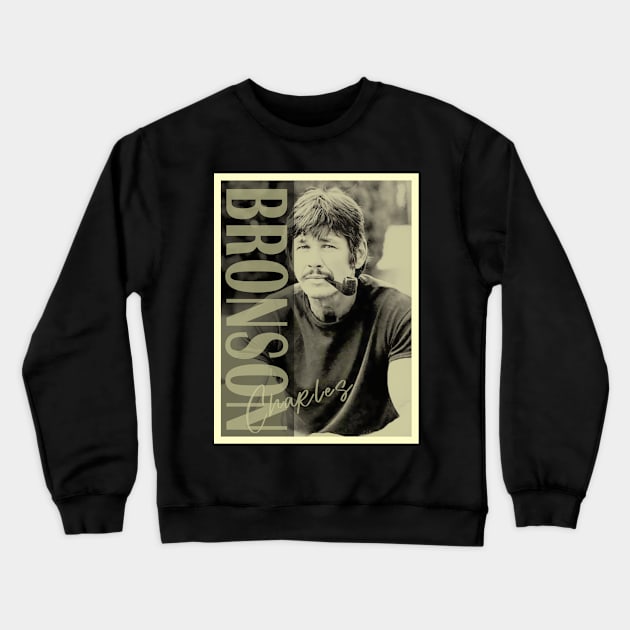 Smooth Details - Sir Charles Bronson Crewneck Sweatshirt by Gainy Rainy